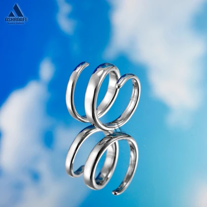 انگشتر زنانه طرح فنری Silver Spiral Ring