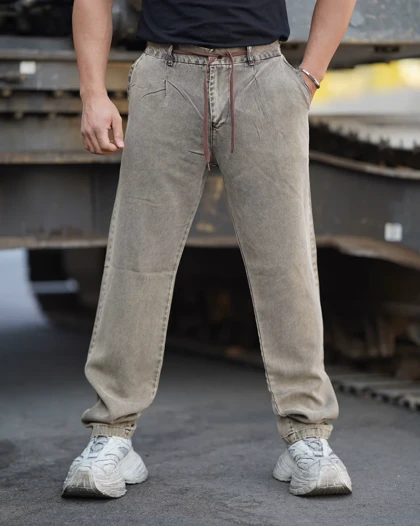 شلوار اسلش پنبه‌ای طرح جین