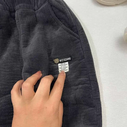 شلوار مخمل کبریتی لاینردار مدل مام