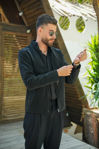 کاپشن چرم صنعتی مدل 2534