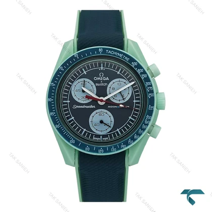 ساعت امگا سواچ بند رابر ماموریت به زمین سبز Swatch-7604-U