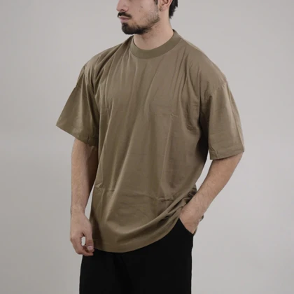 تیشرت اسپرت بیسیک مدل SPL-4M1248 خاکی