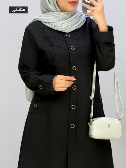 مانتو بلند بزیاق کامیسا کد 452589
