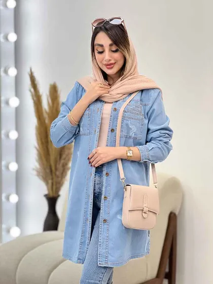 مانتو جین بغل سه دکمه کایلا