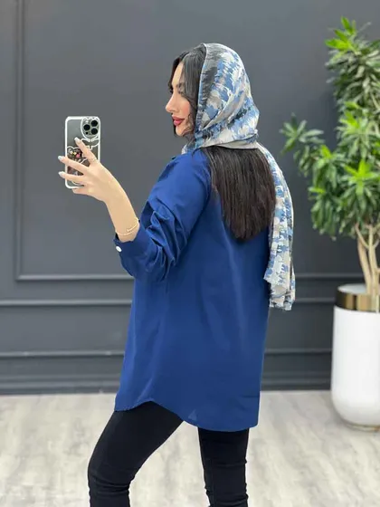 مانتو شومیزی جیب دو تکه