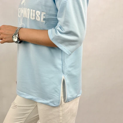 تیشرت میکی موس نخ پنبه زنانه اچ اند اچ