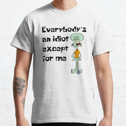 تیشرت Spongebob تیشرت باب اسفنجی طرح squidward