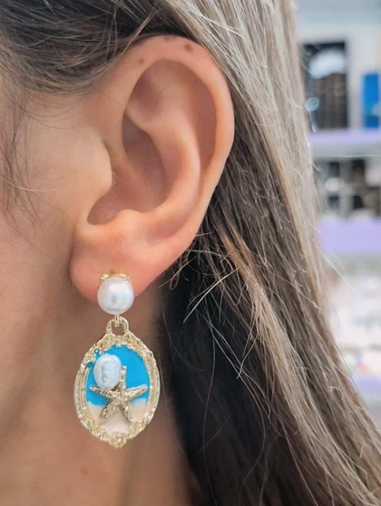 گوشواره میناکاری Mi12