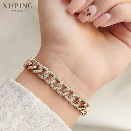 دستبند زنانه کارتیر طرح نگین‌دار برند ژوپینگ