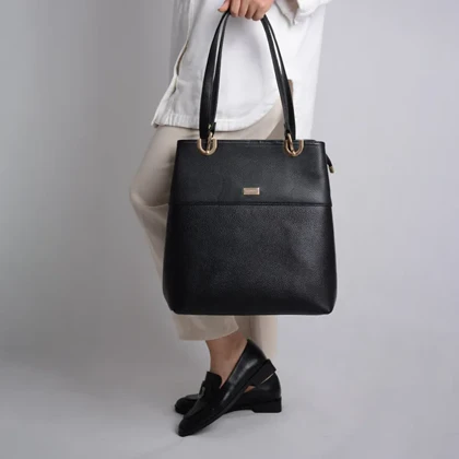 کیف دوشی چرم زنانه موکا