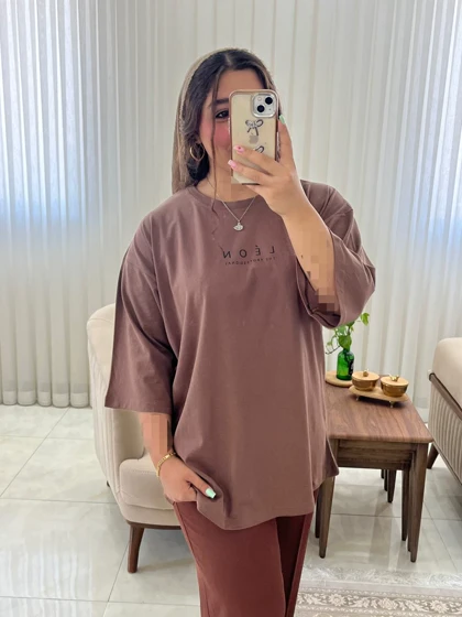 تیشرت باکسی زنانه و دخترانه اسپرت کد 439