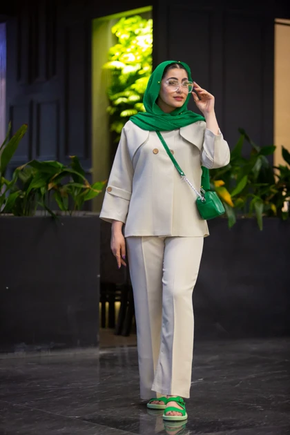 مانتو شلوار اسلپ پالیز