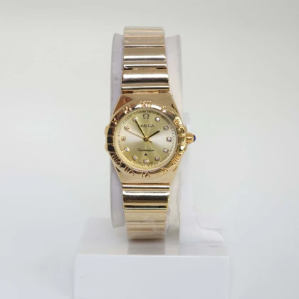 ساعت مچی زنانه امگا Omega تمام استیل با قفل پروانه ای