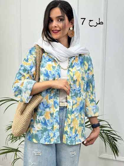 مانتو شومیزی آبرنگی