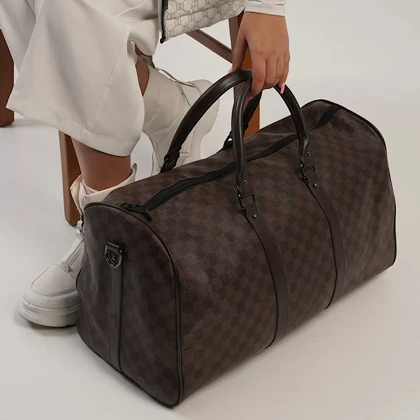 ساک مسافرتی ورزشی مدل گاما طرح لویی ویتون Louis Vuitton چهارخانه کد 112