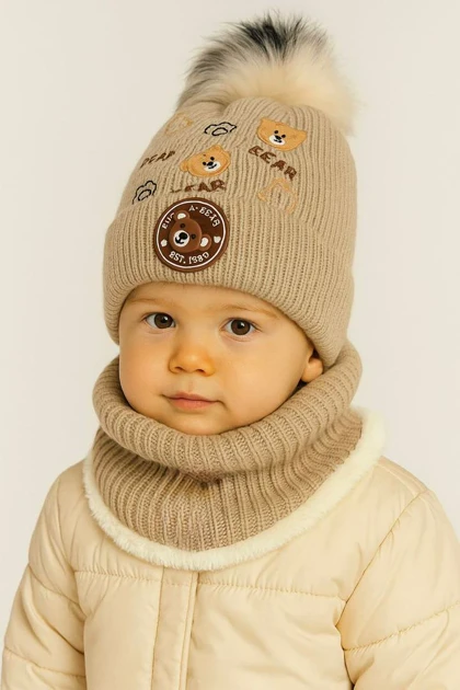 کلاه و شالگردن بچگانه دخترانه و پسرانه کپی