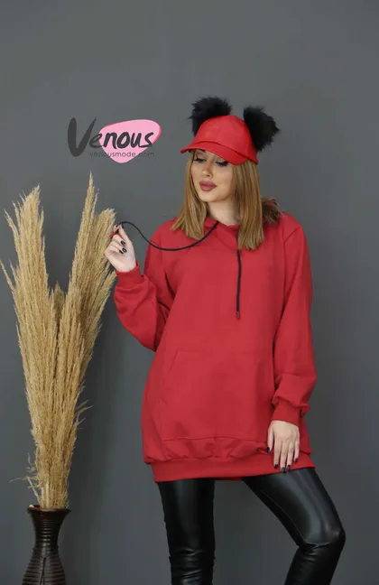 هودی بلند کلاهدار