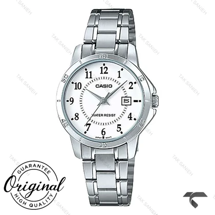 ساعت زنانه کاسیو LTP-V004D-7B سیلور صفحه سفید Casio-10311-L