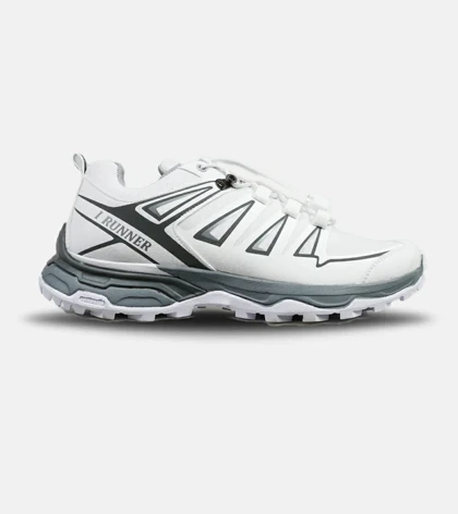 کفش کتانی بزرگ پا سفید طوسی I-Runner