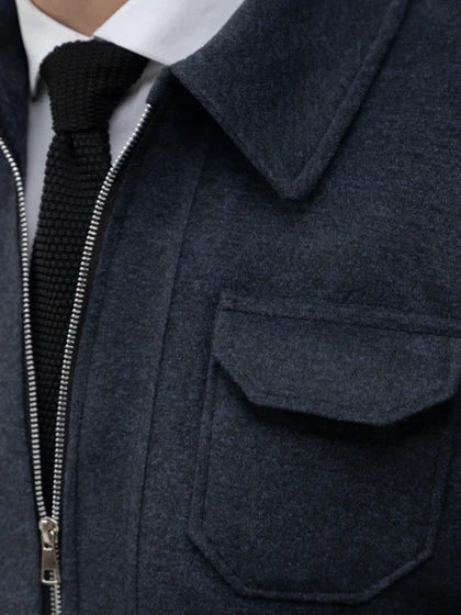 کاپشن کلاسیک سرمه ای کدj180