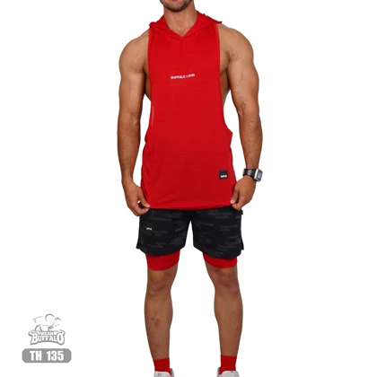 رکابی کلاهدار قهرمانی بدنسازی بوفالو قرمز