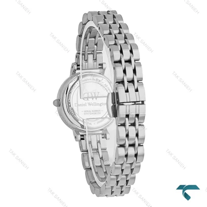 ساعت DW زنانه مینی گرد نقره ای ایندکس رومی DW-8007-L