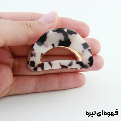 کلیپس دخترانه فلزی مدل مثلثی آبرنگی کوچک
