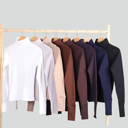 بلوز کبریتی آستین شصتی یقه اسکی_کد5889