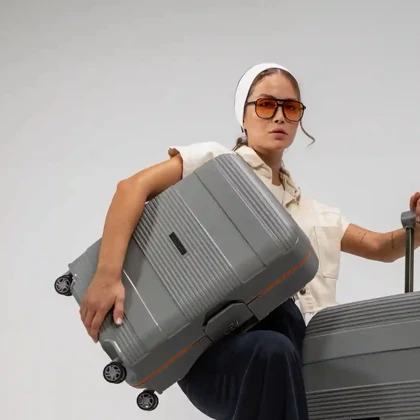 چمدان سایز کوچک مدل Rose Merry RL-201-3z-Small_Grey
