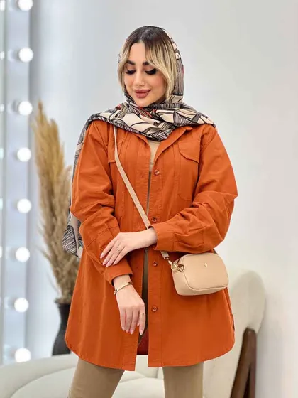 مانتو دو جیب پیله