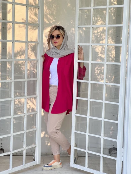 مانتو کتان پاییزه