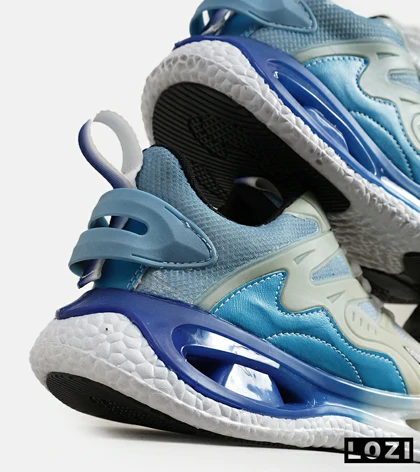 کفش کتانی مردانه آبی سفید ADIDAS Customize Run