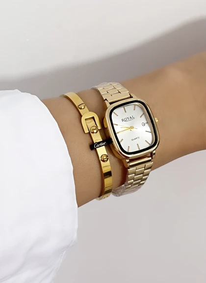 دستبند کارتیه زنانه استیل کمربندی832