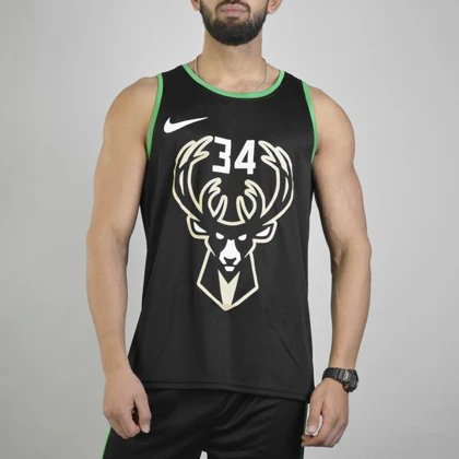 ست رکابی و شلوارک ورزشی مردانه میلواکی باکس مدل PY-Nike-3K1547 مشکی