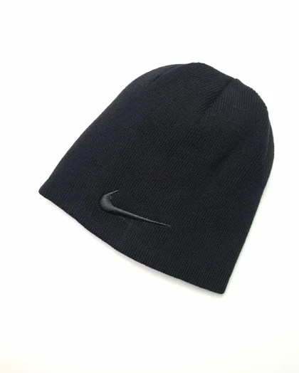 کلاه بافت مردانه دولایه سیلکا مدل Nike گلدوزی