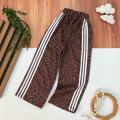 ست سویشرت شلوار پلنگی دخترانه