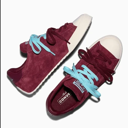 کانورس ترینر سوئد زرشکی/Converse trainer suede wine red