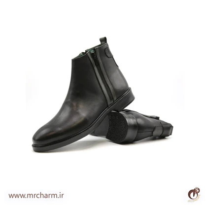 بوت چرم مردانه بغل زیپ اسپرت mrc30099