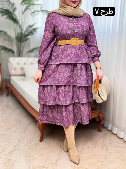 پیراهن ینزی طبقه‌ای 3158