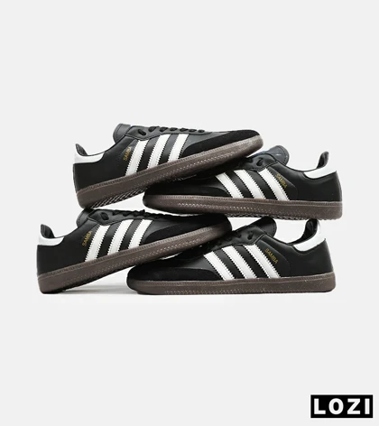 کفش کتانی مردانه و زنانه سامبا مشکی سفید ADIDAS Samba مدل 4234