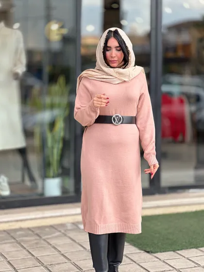 بافت بلند وارداتی یقه اسکی کد 688