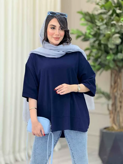 مانتو پانچ برش‌دار جیب نما