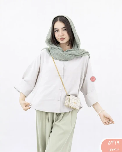 شومیز سیلک لاله 5419