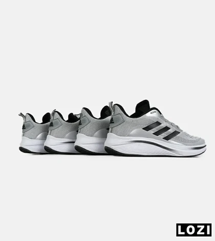 کفش کتانی مردانه و زنانه طوسی مشکی ADIDAS BONCE