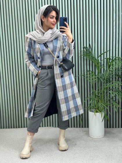 پالتو بلند پشمی آستردار آلیس