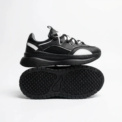 کفش کتانی برشکا مدل Sunny مشکی سفید کد 295226