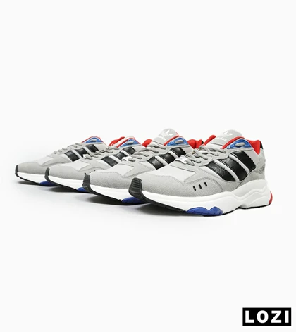 کفش کتانی مردانه طوسی مشکی ADIDAS torsion
