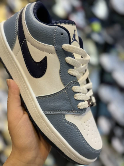 کتانی مردانه جردن وان آبی سرمه ای