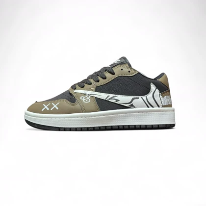 کتانی نایک ترویس مشکی قهوه ای