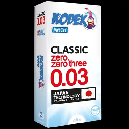 کاندوم ناچ کدکس KODEX مدل CLASSIC ضخامت بسیار نازک 30 میکرون
